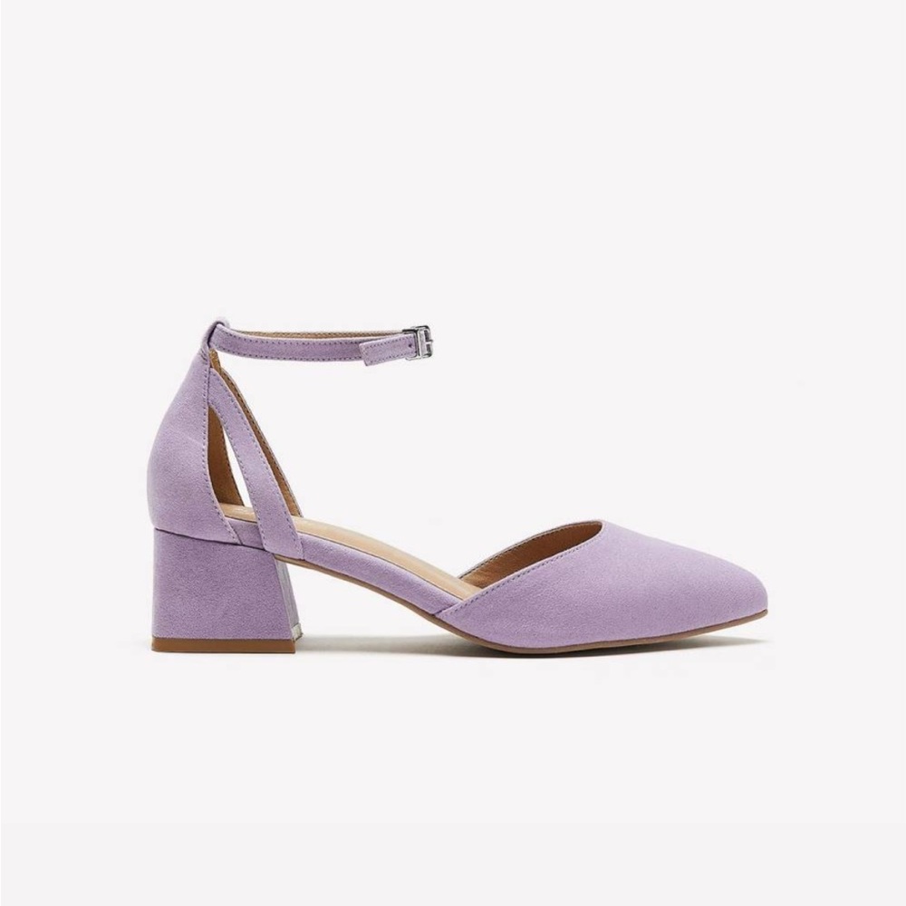 Penningtons Lilac Low Block Heel Size 9.5WW